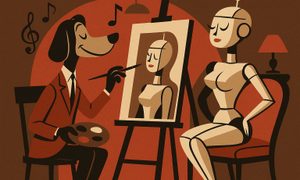 Perro Pintando ChatGPT