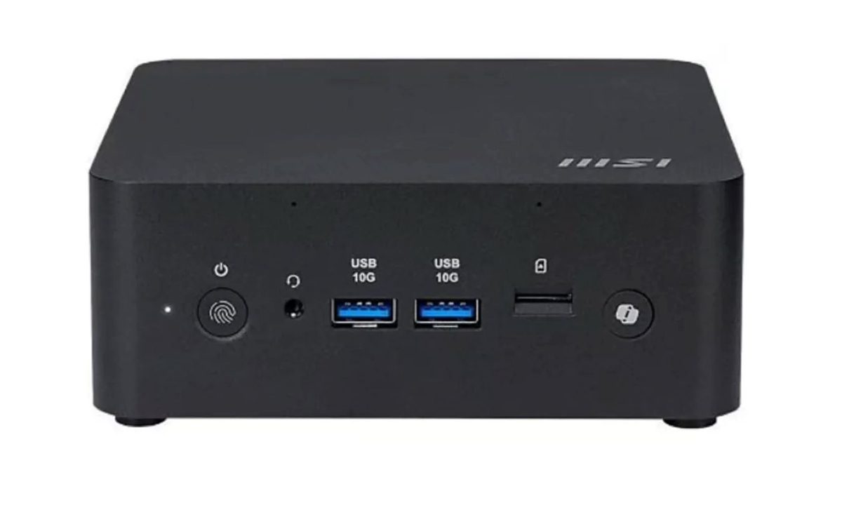 esta mini pc msi viene con boton de huella dactilar y uno para copilot hero