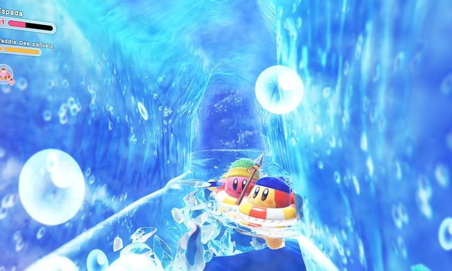 Una imagen de Kirby and the Forgotten Land Star-Crossed World.