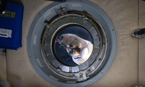 limpieza ventana ISS