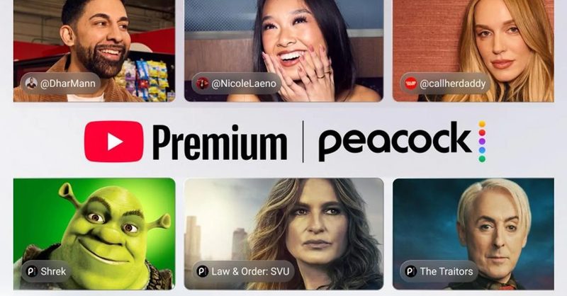YouTube Premium se está convirtiendo al añadir Peacock a su suscripción