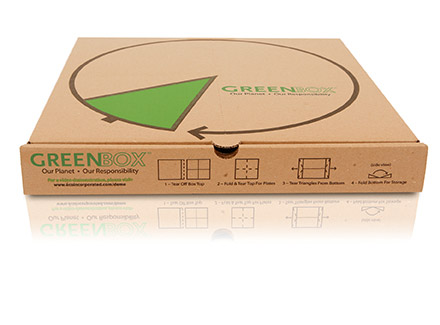 greenbox cajas de pizzas verdes para protejer el medio ambiente products