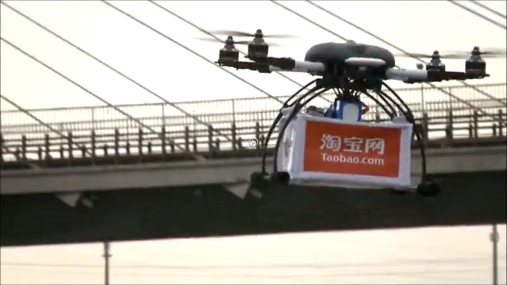 compania china alibaba emplea drones para entregar paquetes drone service