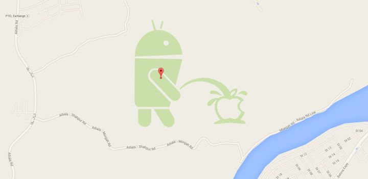 descubren al responsable de mostrar el mascota android orinando sobre la manzana apple pipi