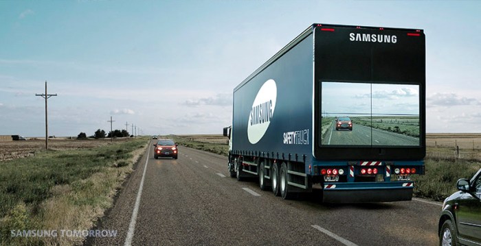 los camiones safety trucks de samsung ruedan en las peligrosas carreteras argentina main