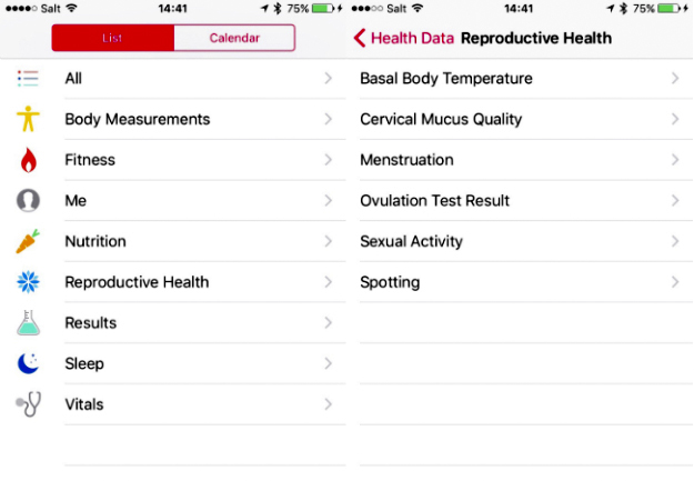 el iphone y ipad rasteara la actividad sexual de las mujeres con nueva actualizacion ios9 ios 9 health app sex life