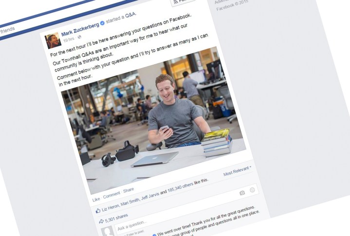 zuckerberg revela los planes de facebook para la proxima decada en un dialogo publico con usuarios zu2jpg