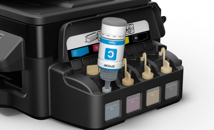 epson lanza linea de impresoras ecotank que eliminan la necesidad cartuchos tinta et 4500 ink  bottles