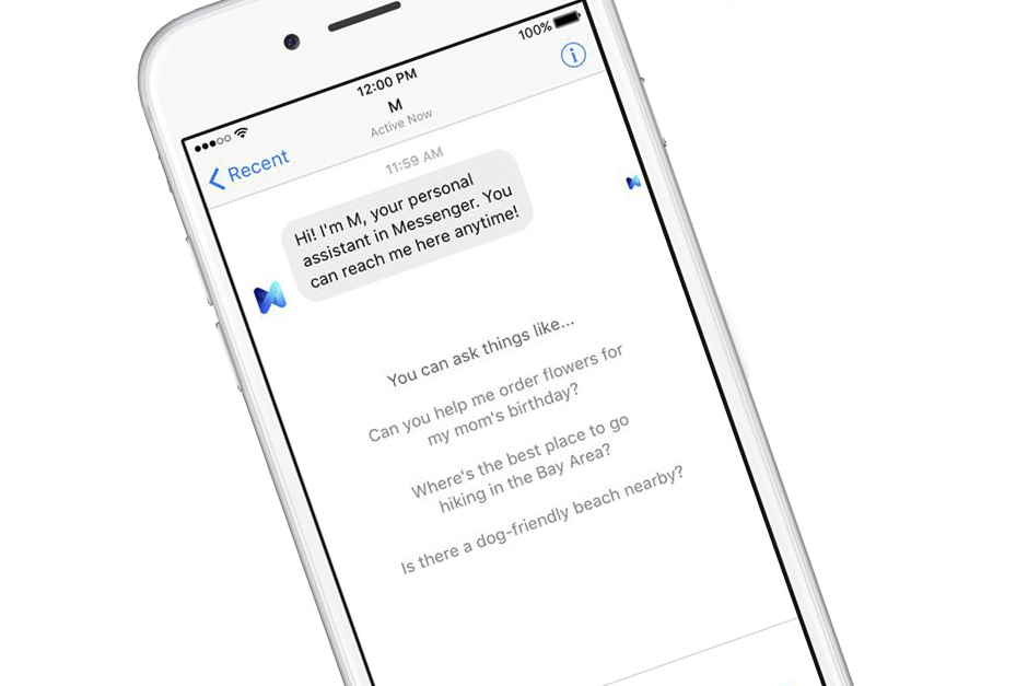 facebook ha comenzado probar m un asistente personal digital incluido dentro de su servicio mensajeria messenger