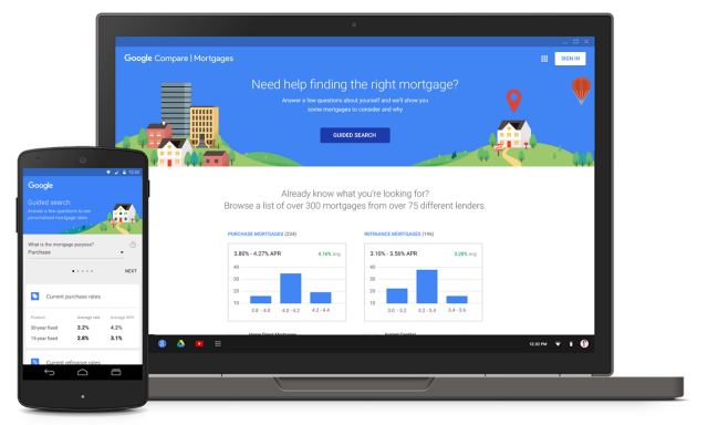 google herramienta para comparar hipotecas compara