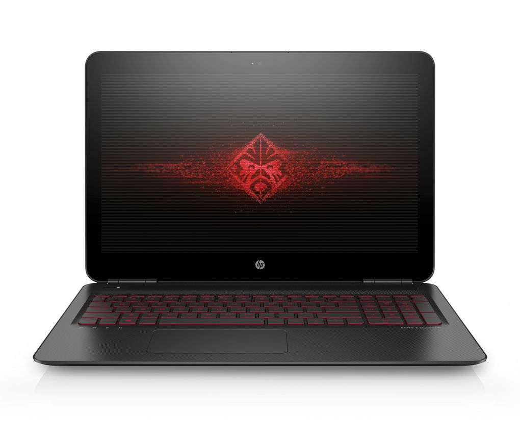 hp lanza linea enfocada gaming 15 6 omen by with new brand logo on screen  front facing 0