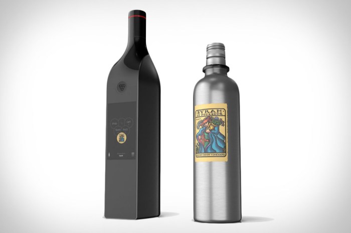 botella inteligente vino conexion wi fi kuvee