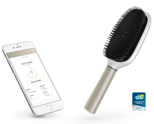 cepillo de cabello inteligente ces2017 hairbrush kv