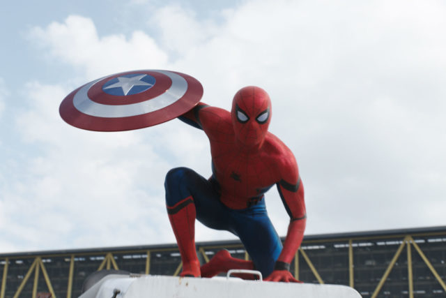 spiderman participa en avengers infinity war spider man captain america