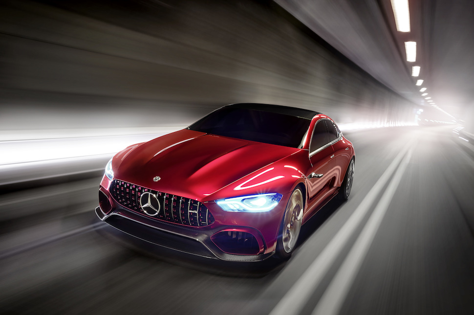 mercedes amg gt concept ny future performance  sportwagen marke pr sentiert hybrid showcar driving der zukunft