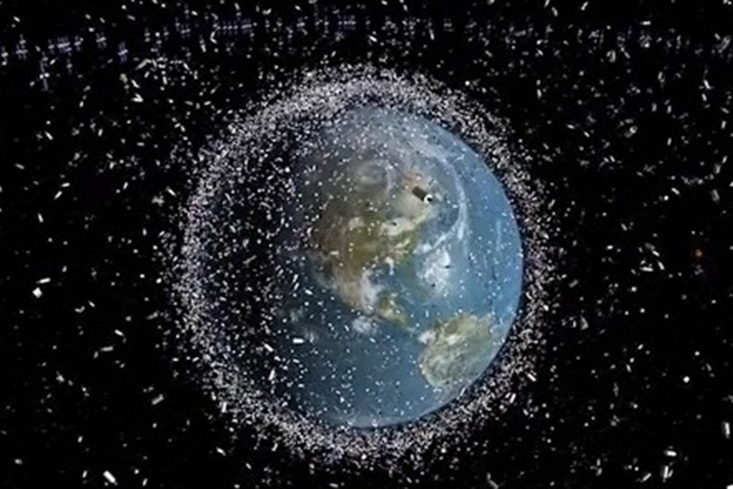 basura espacial escombros video space debris around earth
