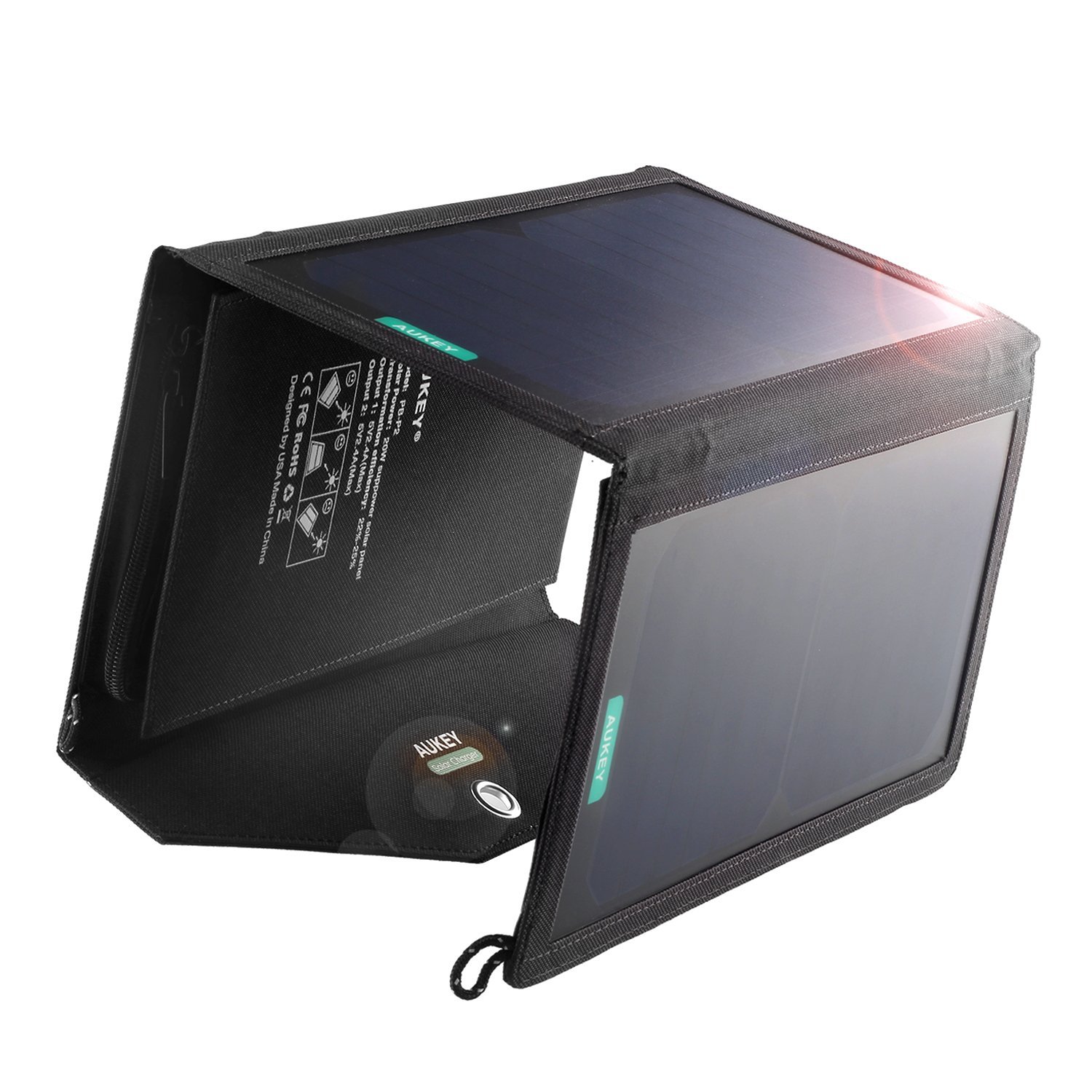 cargador solar aukey 71cvoclabvl  sl1500