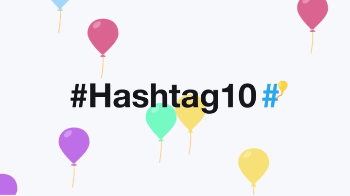 cumpleaños 10 del hashtag