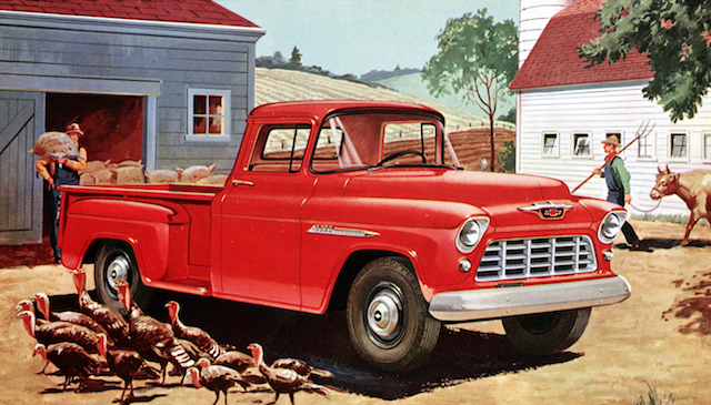 torque camionetas chevrolet 1955 3200 series half ton long wheelbase pickup with 265 cubic inch  4 3l v 8 engine rated at 162