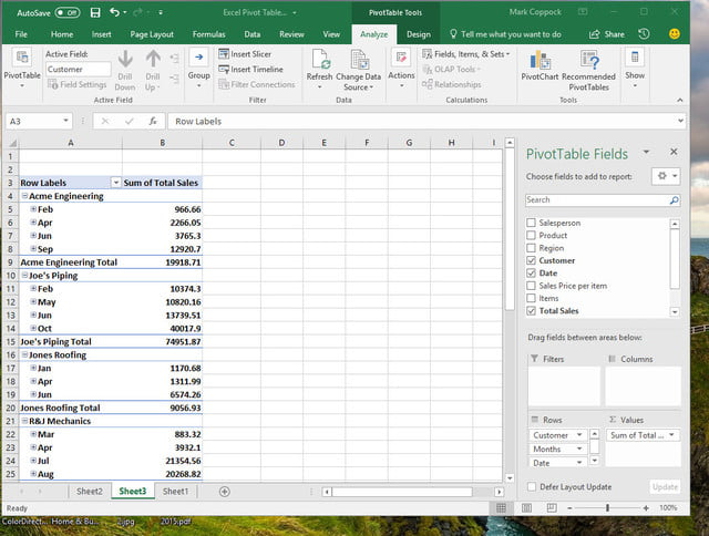 tablas dinamicas excel guia pivot table by date head