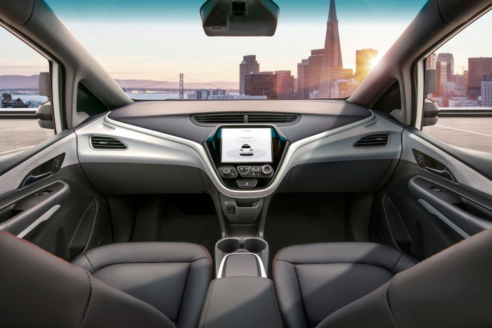 general motors cruise av the is designed to operate safely on its own  with no driver steering wheel pedals or other manual c