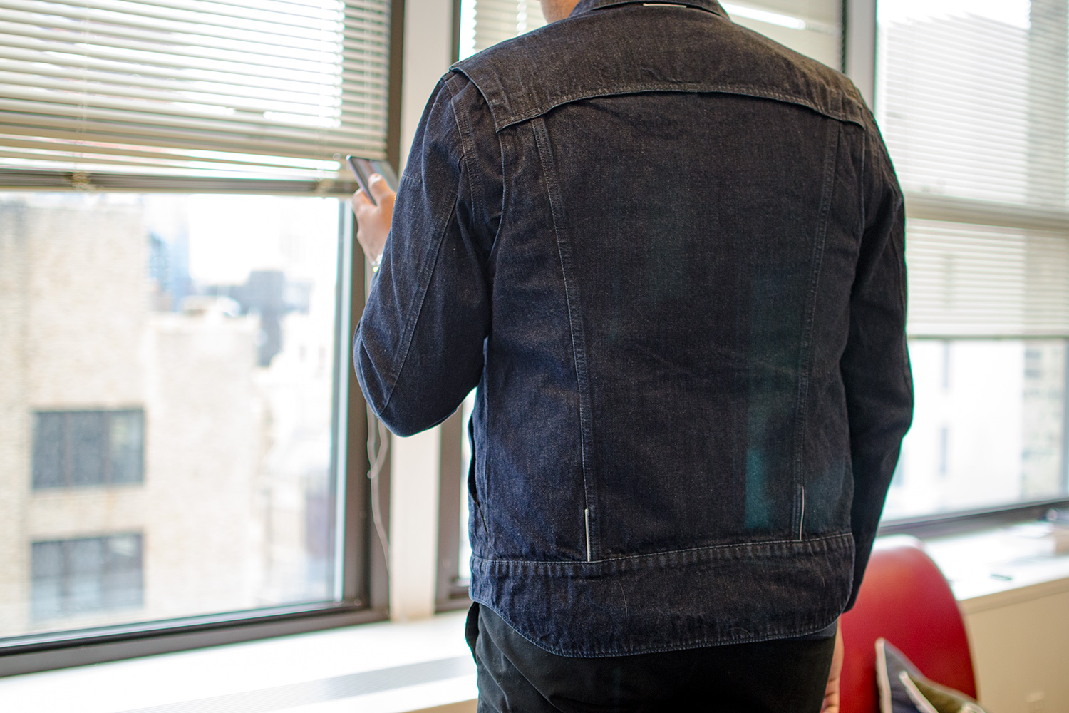 chaqueta inteligente levis google levi jacquard back