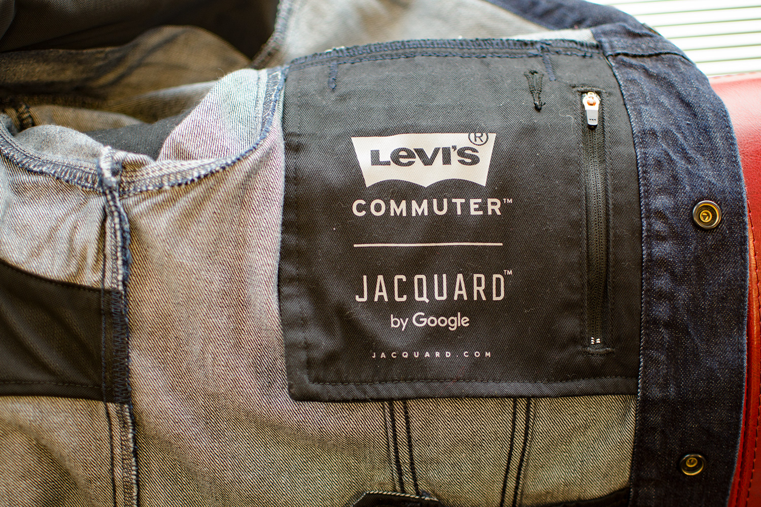 chaqueta inteligente levis google levi jacquard inside pocket