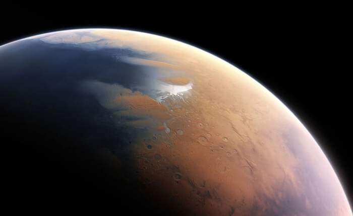 Expertos detectan resplandor verdoso en atmósfera de Marte