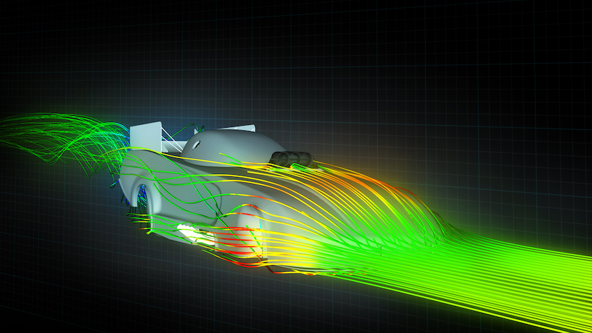 mopar dodge funny car nuevo modelo computational fluid dynamics  cfd were used to simulate and test the interaction of air wi