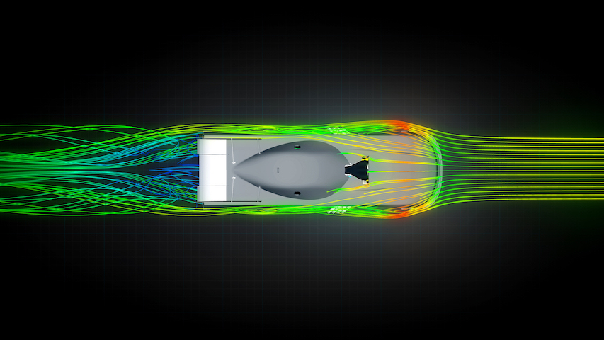 mopar dodge funny car nuevo modelo computational fluid dynamics  cfd were used to simulate and test the interaction of air wi