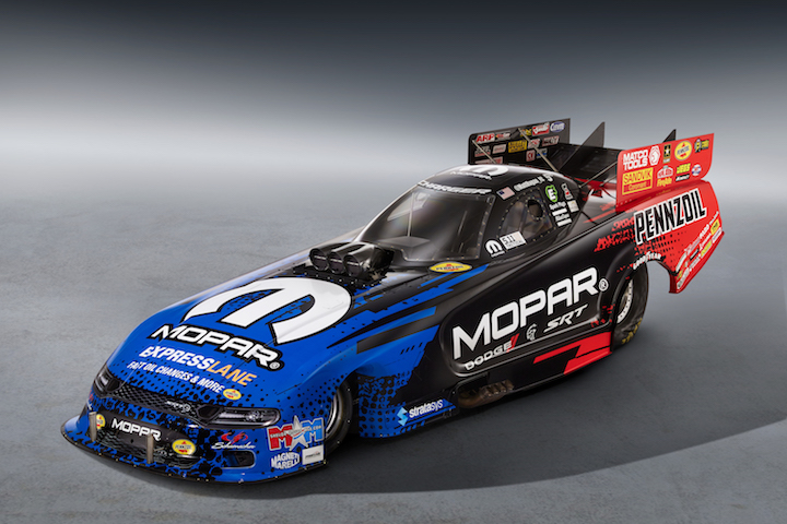 mopar dodge funny car nuevo modelo the new 2019 charger srt hellcat nhra body will make its competition debut this weekend at
