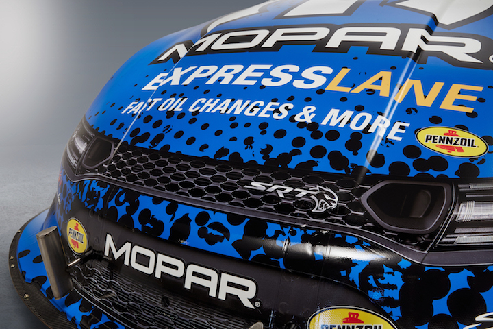 mopar dodge funny car nuevo modelo front end graphics on the new 2019 charger srt hellcat nhra recreate distinctive grille an
