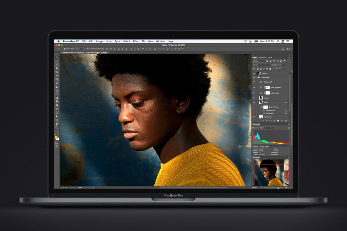 apple macbook pro 2018 new photoshop