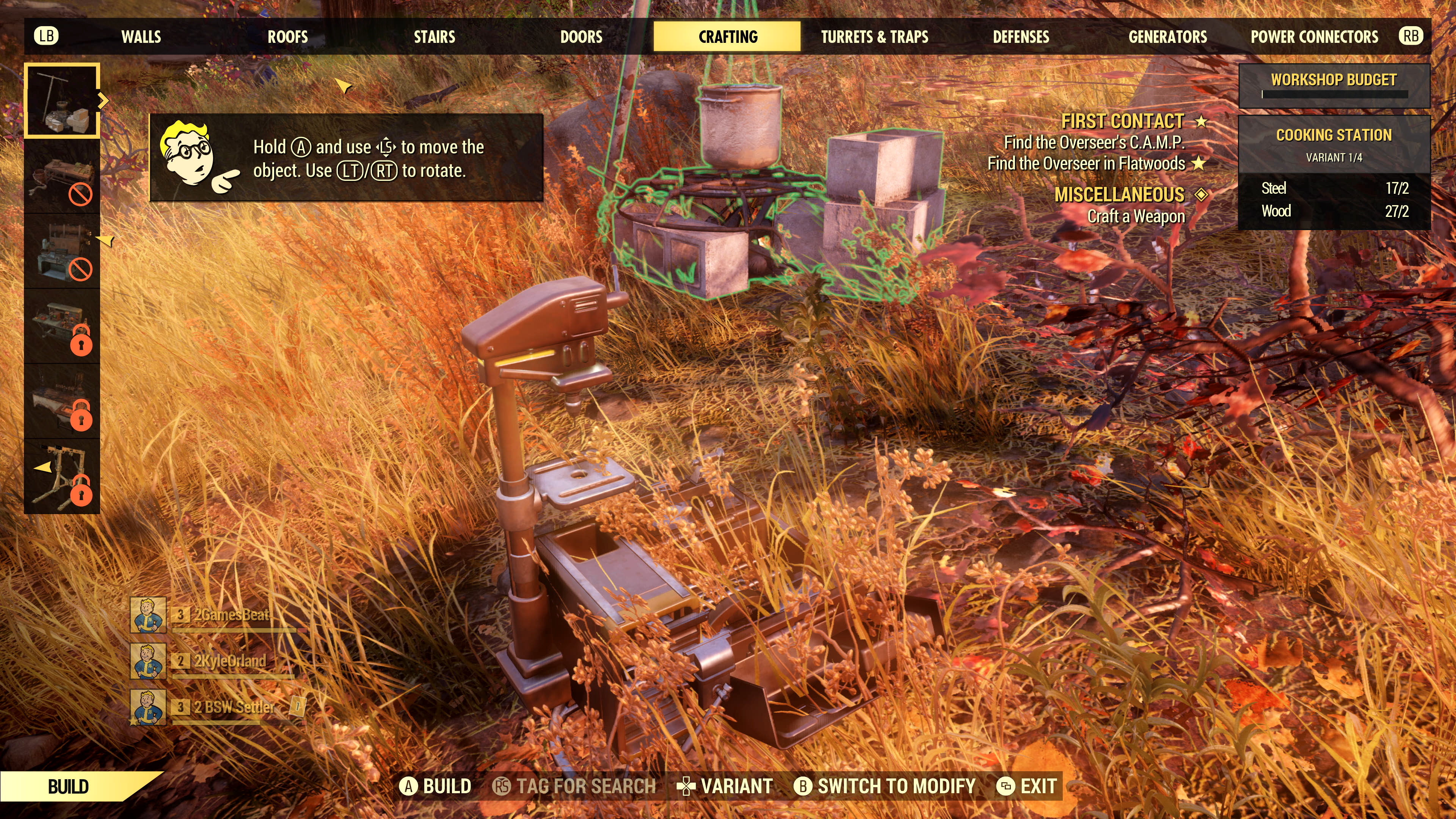 jugamos fallout 76 hands on building camps