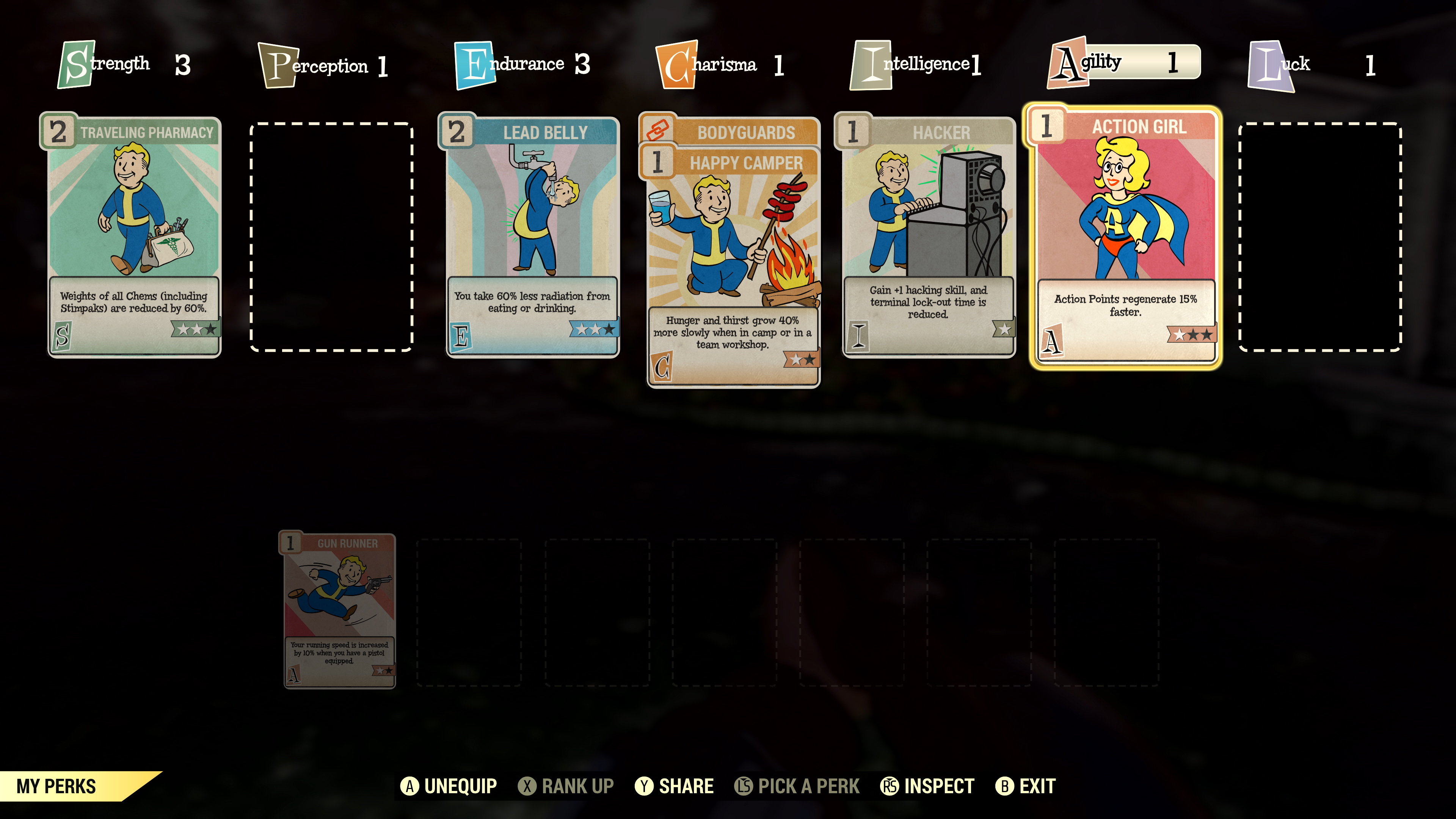 jugamos fallout 76 hands on perk cards 2