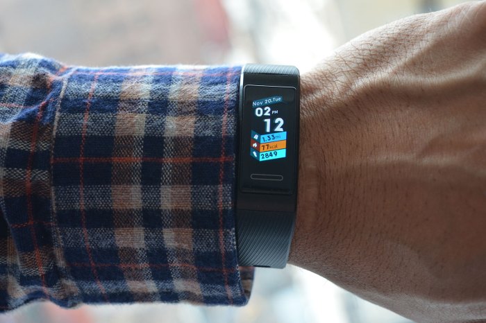 revision huawei band 3 pro review feature