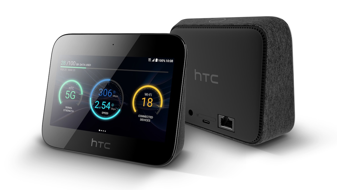 htc hub 5g front and back angle