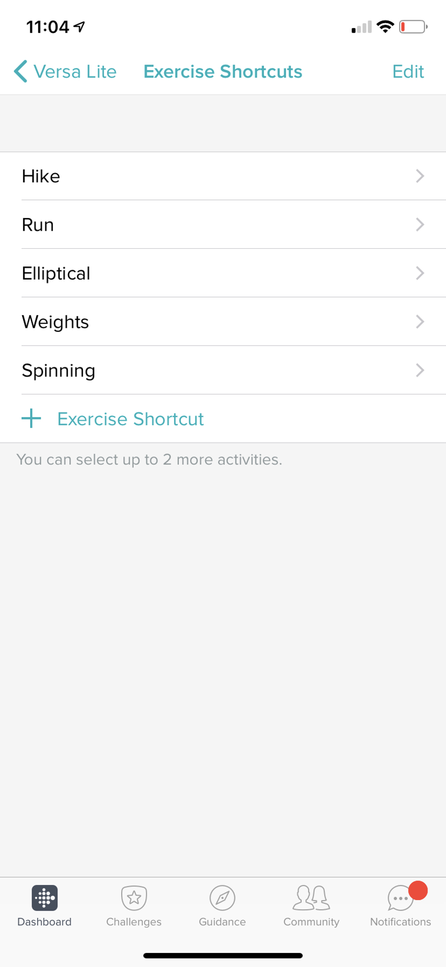 trucos para el fitbit versa lite 5 add exercise shortcuts png tips and tricks 720x720