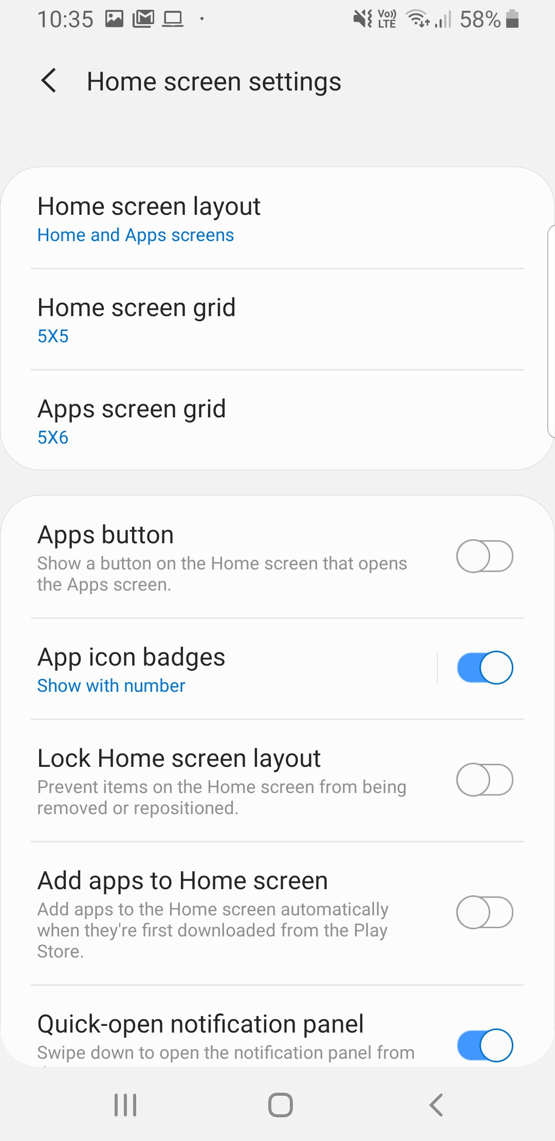 consejos y trucos para el galaxy s9 update home screen settings 1080x2220
