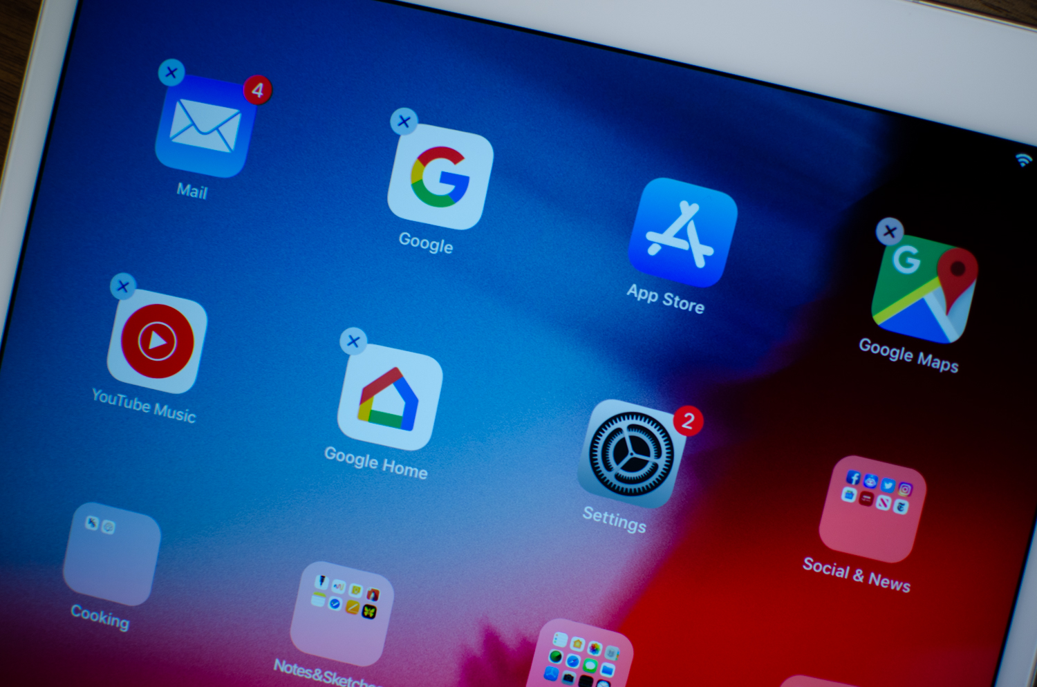configurar ajustes en iPad