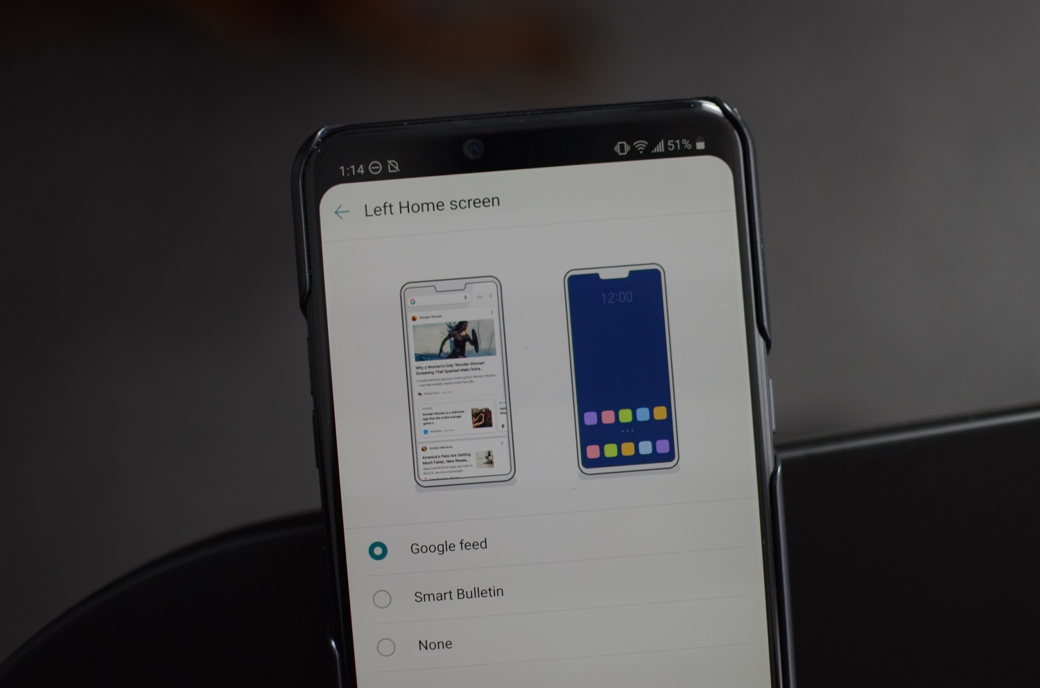 Configurar el LG G8 ThinQ | Eliminar el feed de Google