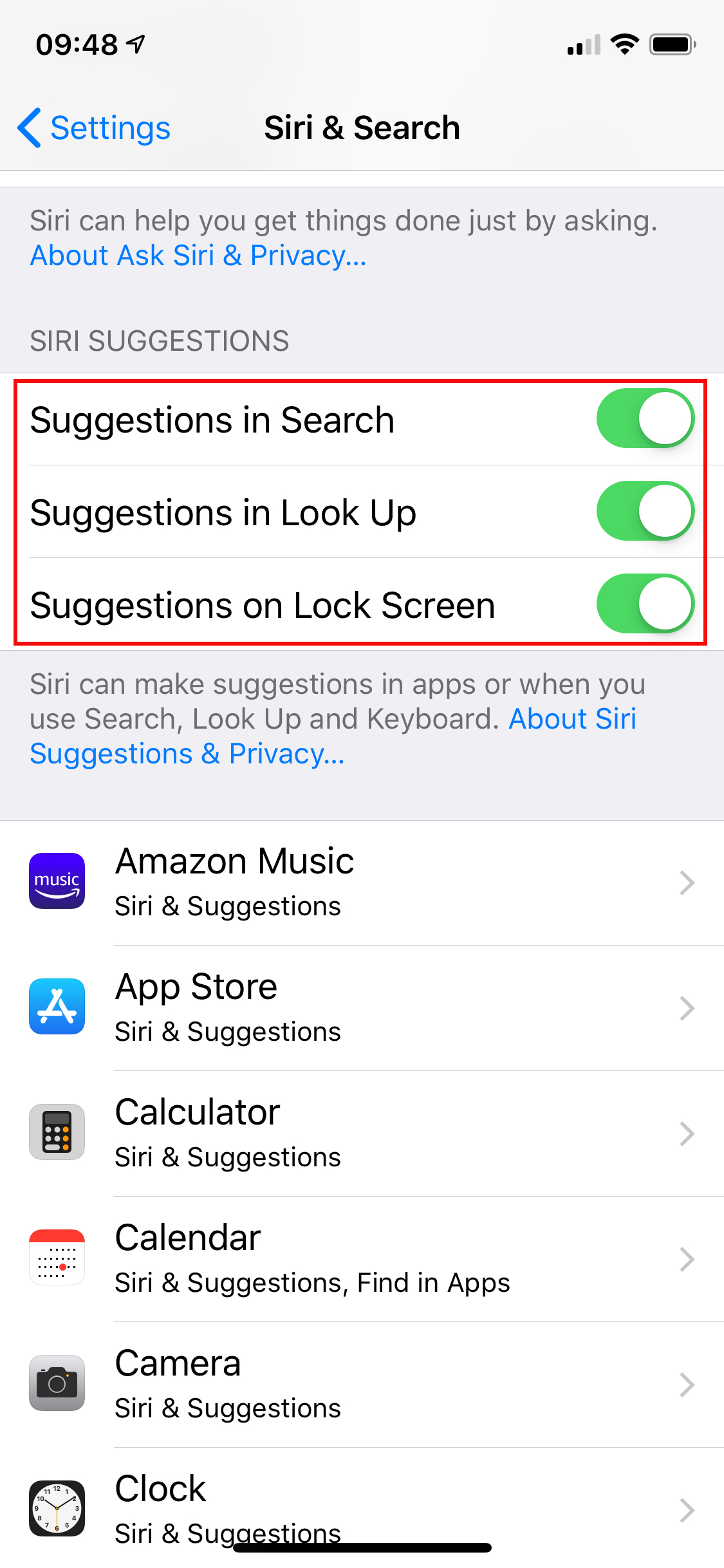 como desactivar siri iphone ipad turn off suggestions 3 1125x2436