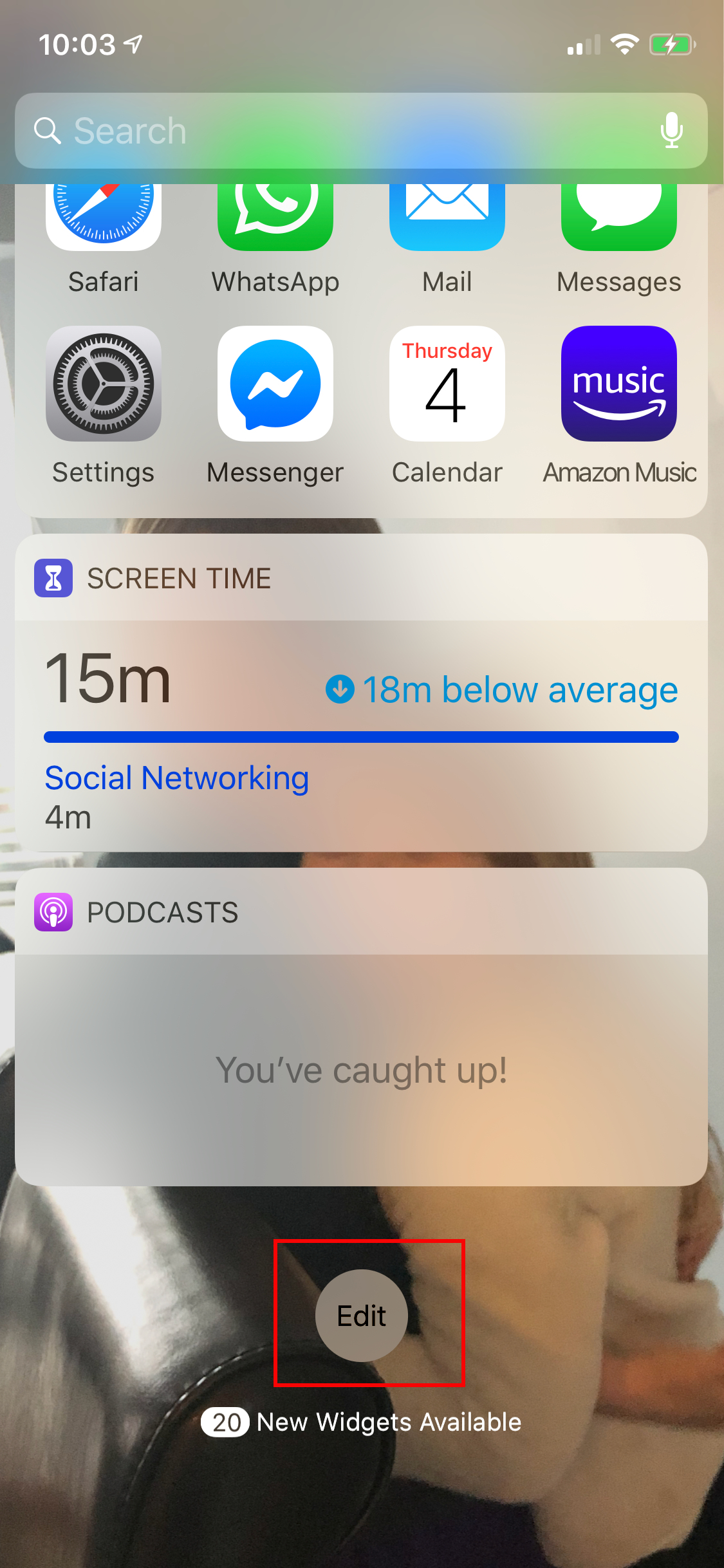 como desactivar siri iphone ipad turn off suggestions widget 1 1125x2436
