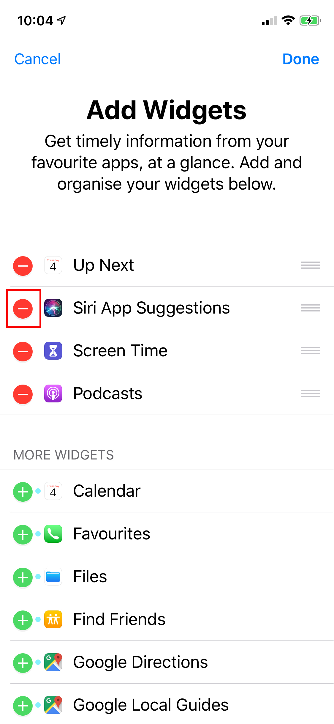 como desactivar siri iphone ipad turn off suggestions widget 2 1125x2436