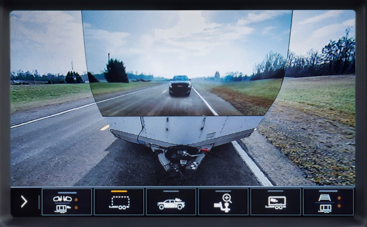 gmc sierra hd 2020 2 transparent trailer rear camera view