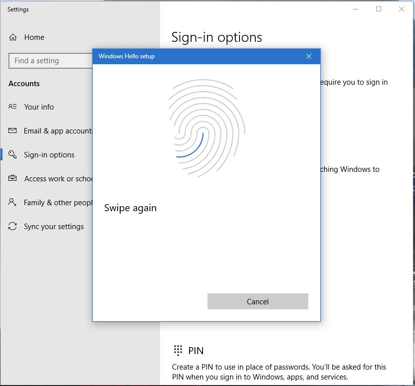 Cómo configurar Windows Hello | Desliza tus dedos