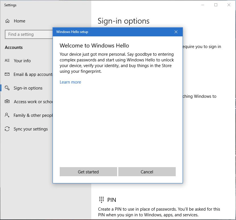 Cómo configurar Windows Hello | Configura el lector de huellas