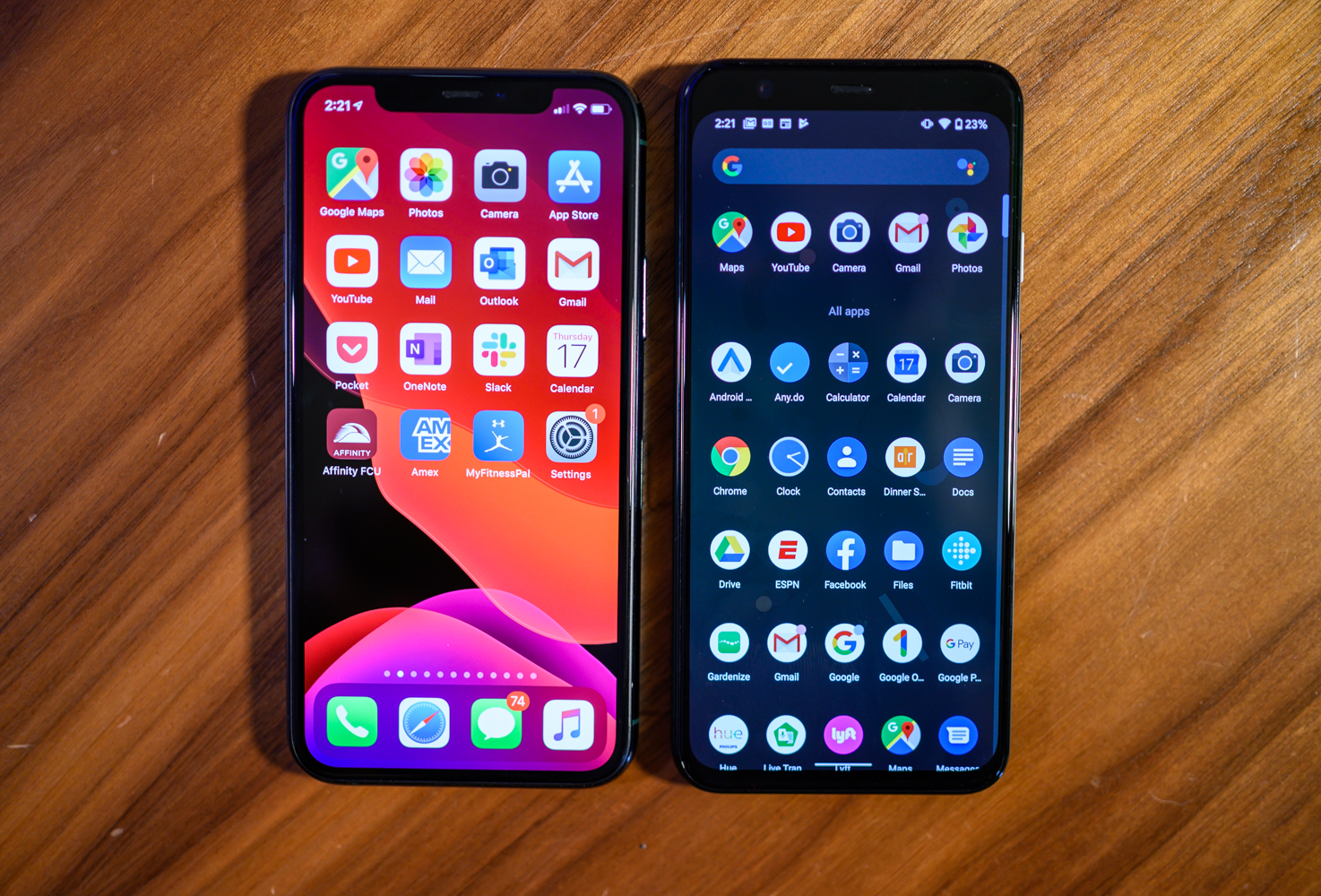 Google Pixel 4 vs. iPhone 11 Pro