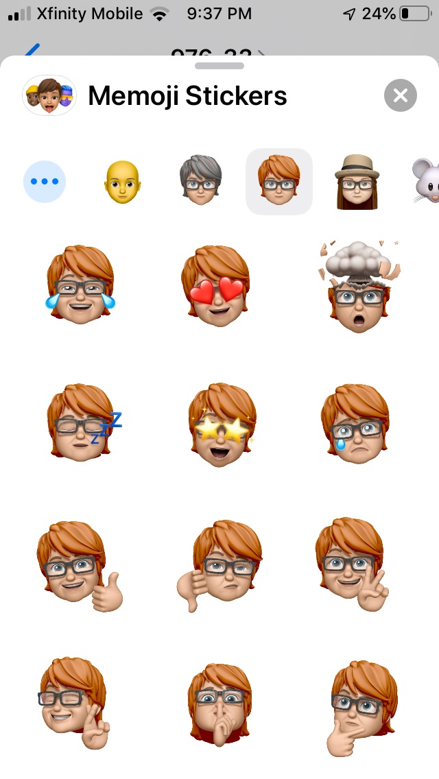 usar memoji en ios 13 stickers1 610x1083