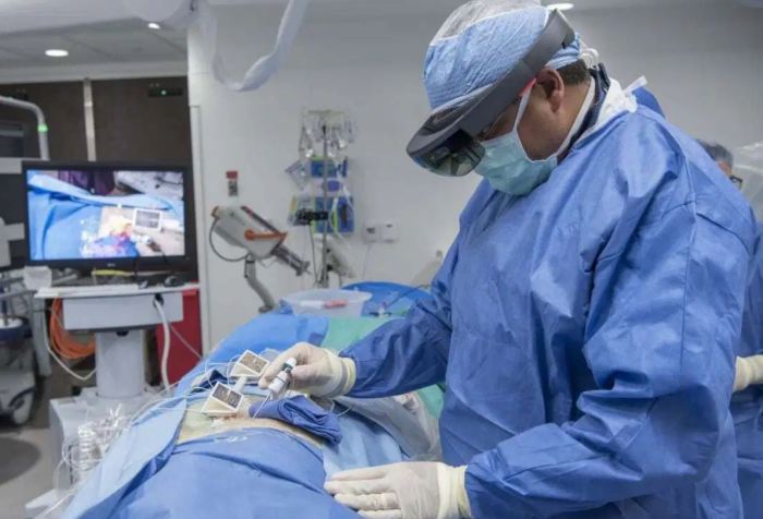 cirujanos vision rayos x ar headset medical
